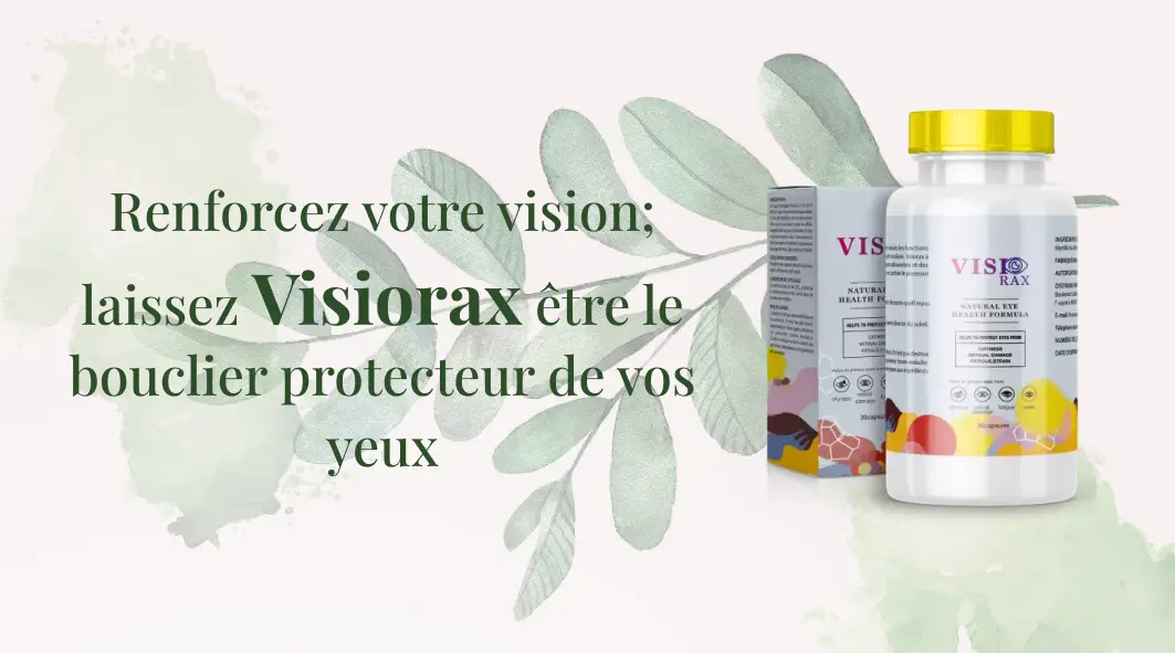 Bouteille de Visiorax avec des capsules visibles