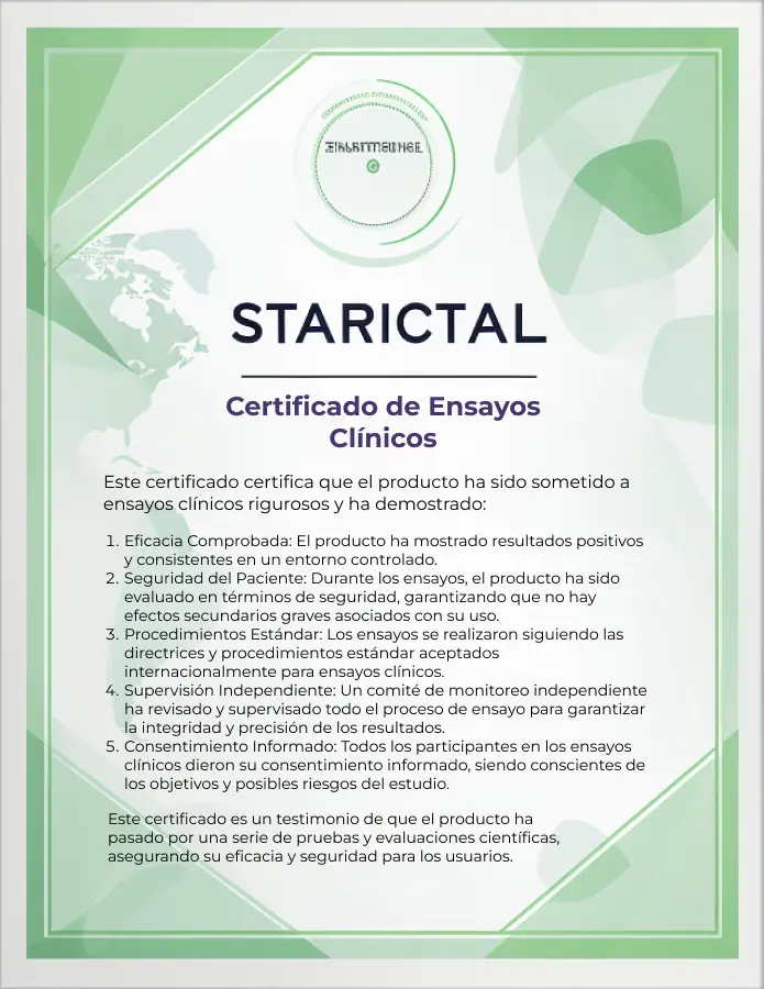 Certificado verde de ensayos clínicos aprobados