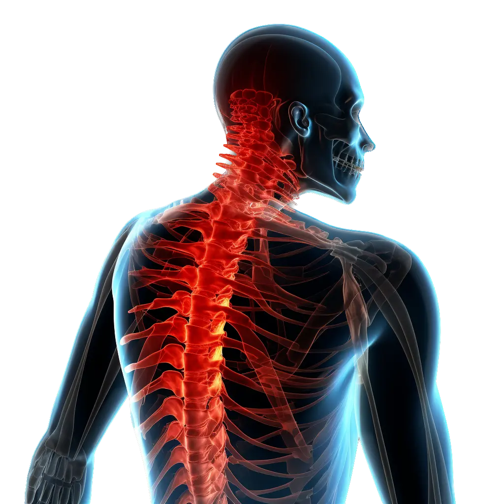 Anatomía del columna vertebral humana