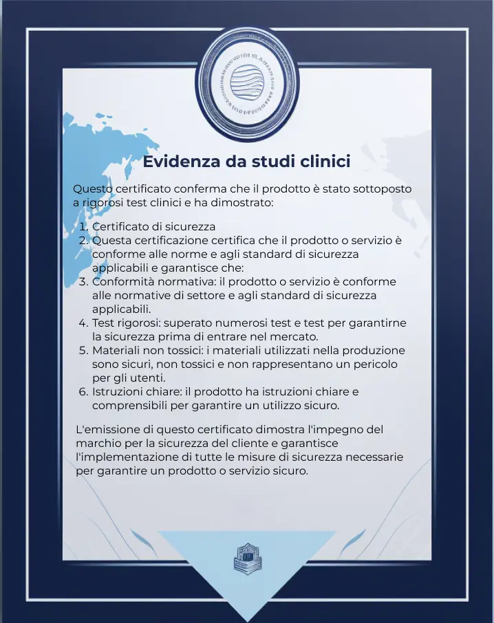 Сertificato di prove cliniche