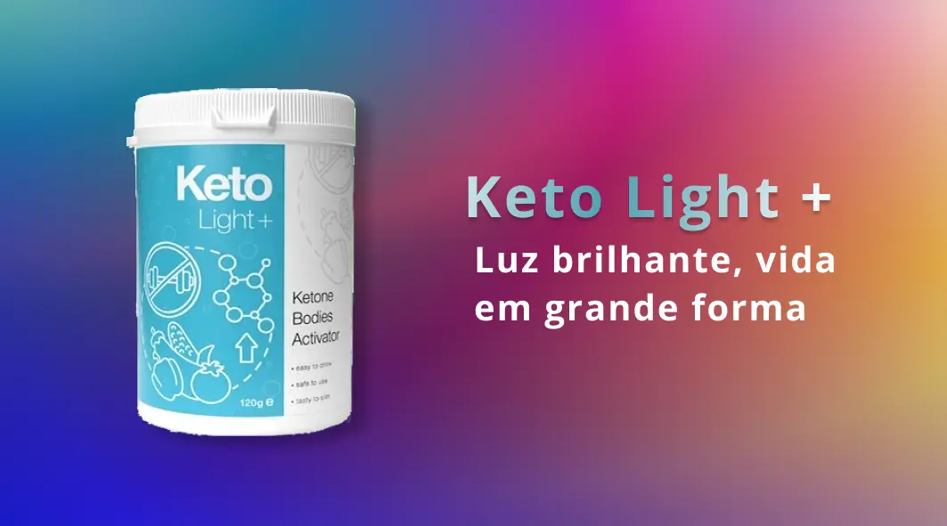 frasco do produto Keto Light +