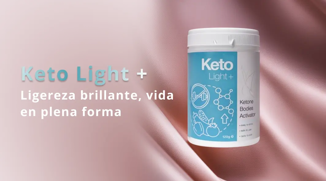 Keto Light+ destacado en fondo suave