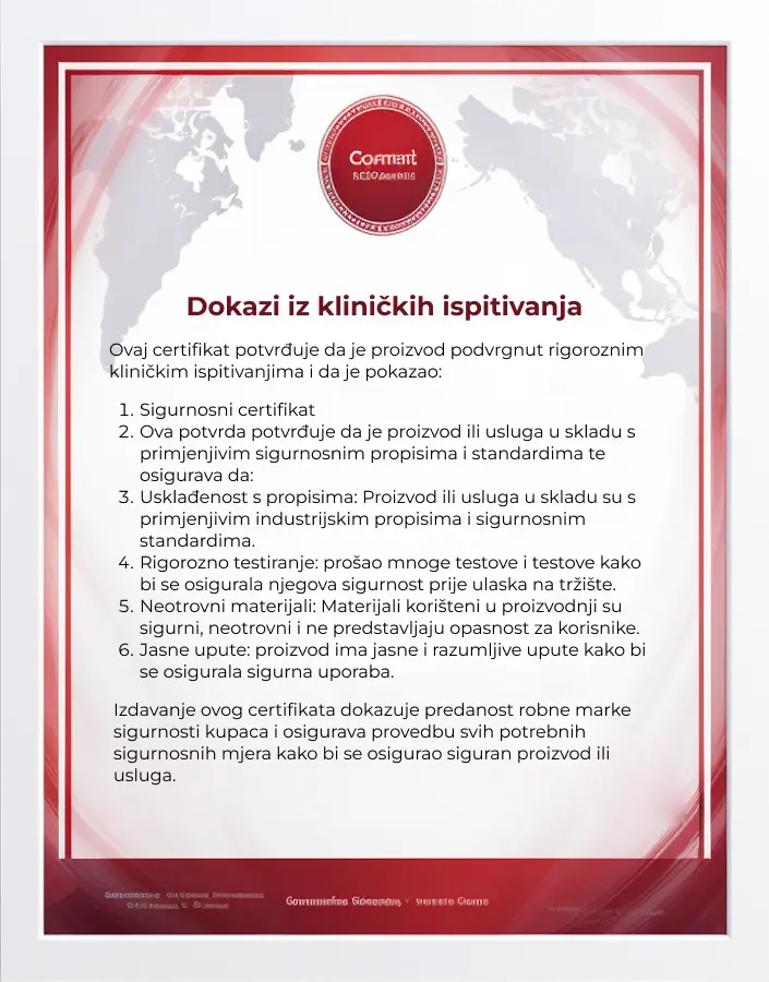 certifikat kliničkih ispitivanja