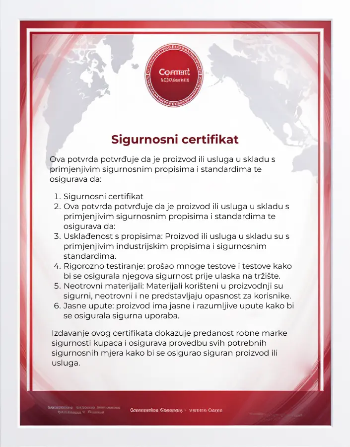 certifikat o sigurnosti