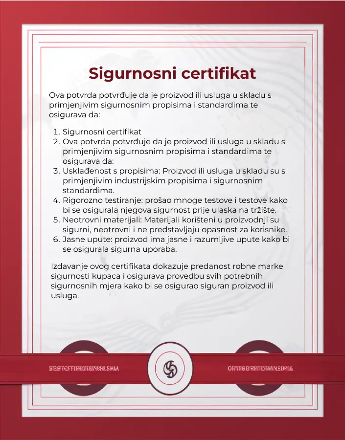 sigurnosni certifikat