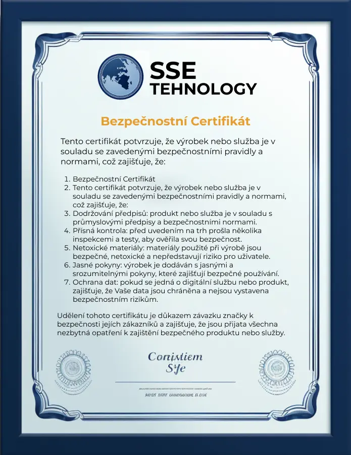 bezpečnostní certifikát