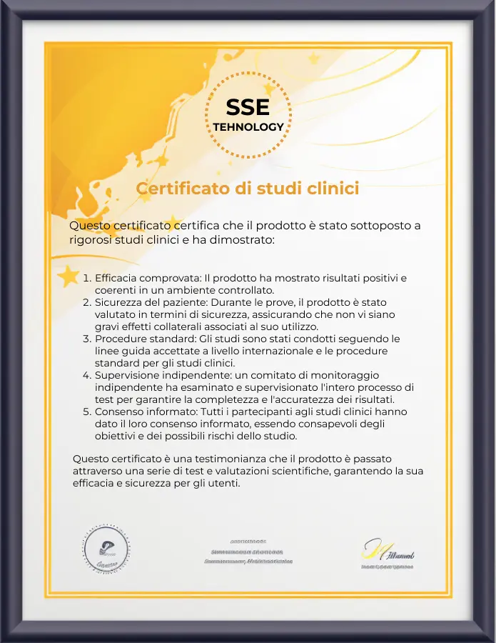 Certificato di prove cliniche