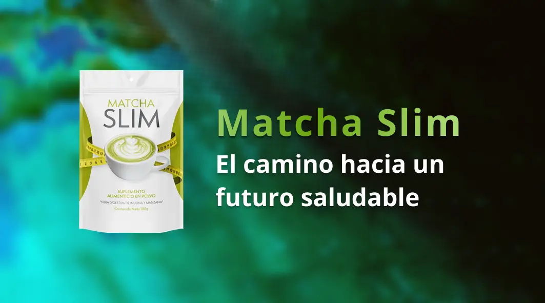 Imagen de la caja de Matcha Slim con etiqueta