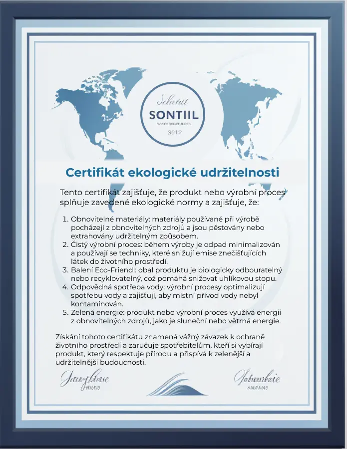 Certifikát pro ekologickou udržitelnost