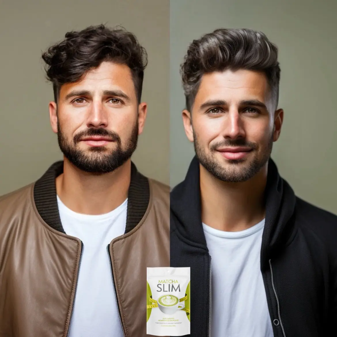 Mann verwandelt sich mit Matcha Slim von müde zu energiegeladen