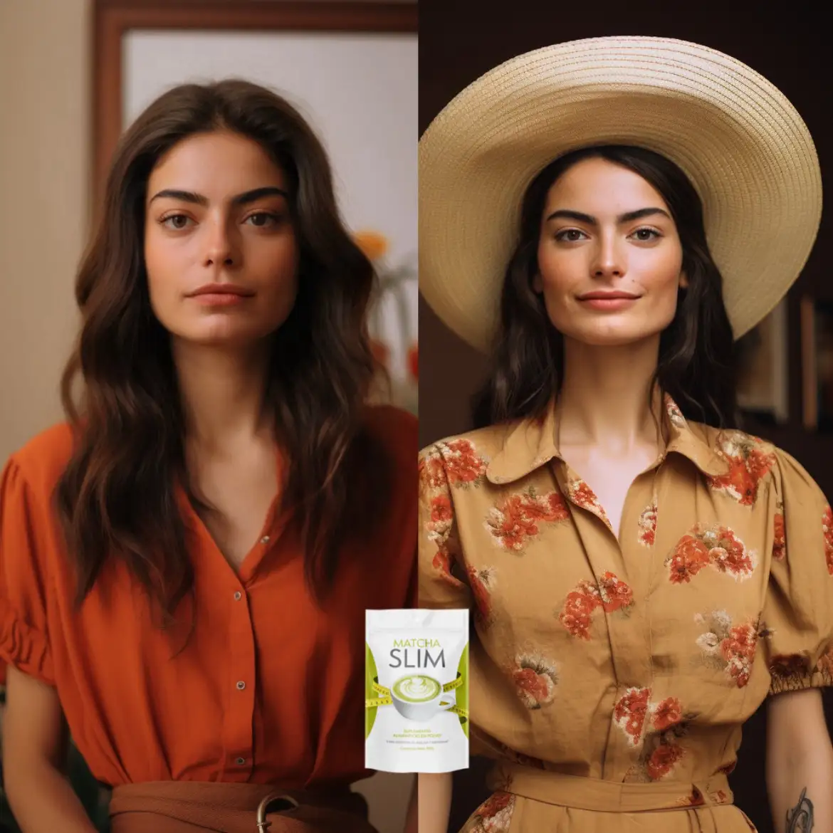 Mujer sintiéndose revitalizada gracias a Matcha Slim