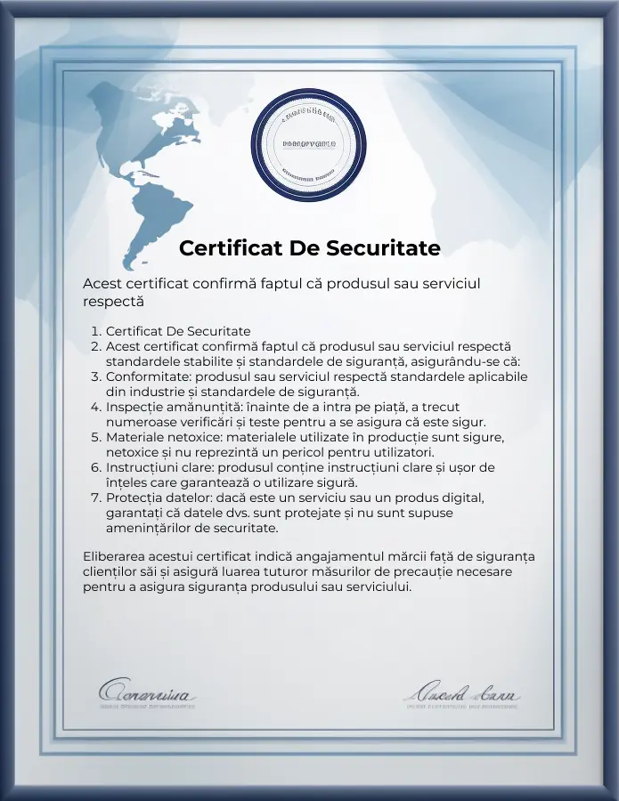 Certificat de Securitate