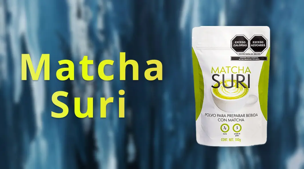 Empaque de Matcha Suri mostrando sus características y diseño atractivo