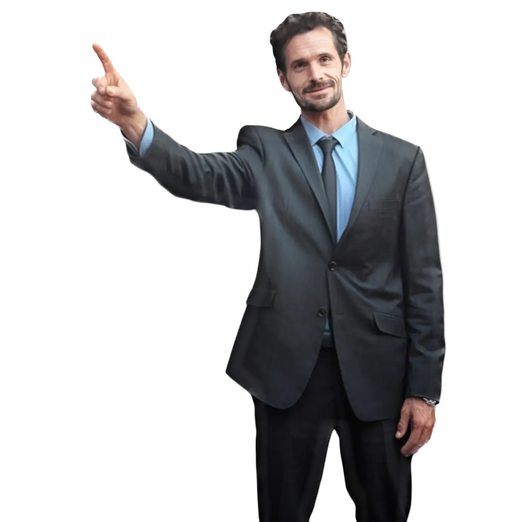 Man pointing at Visiorax benefits