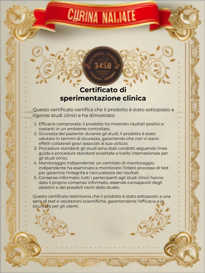 certificato per studi clinici