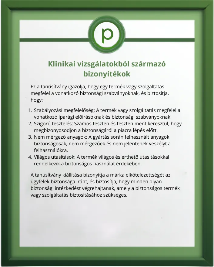 klinikai vizsgálatok tanúsítványa